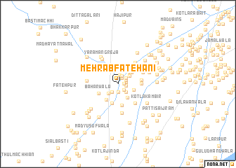 map of Mehrāb Fatehāni