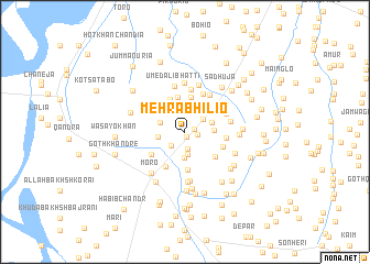 map of Mehrāb Hilio