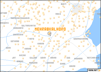 map of Mehrāb Kalhoro