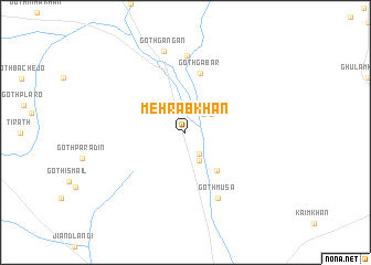 map of Mehrāb Khān