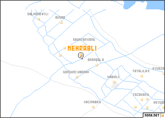 map of Mehrablı