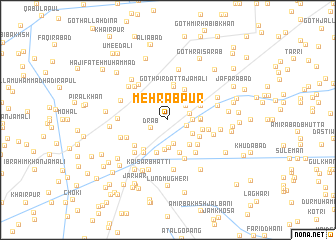 map of Mehrābpur