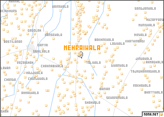 map of Mehraiwāla