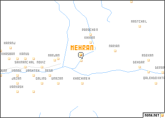 map of Mehrān