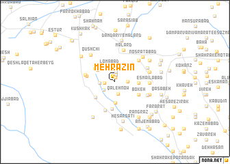 map of Mehr Āz̄īn