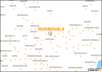 map of Mehrbānwāla