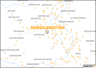 map of Mehrenjān-e Otrak