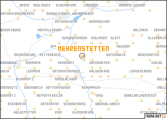 map of Mehrenstetten