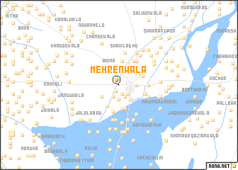 map of Mehrenwāla