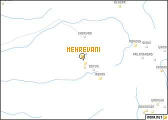 map of Mehrevānī