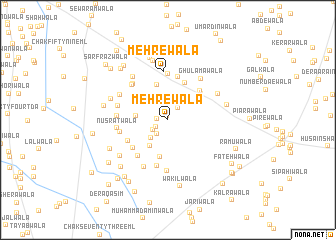 map of Mehrewāla