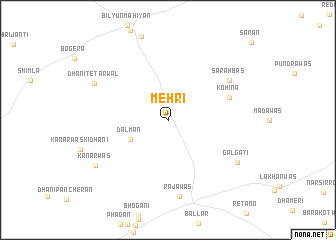 map of Mehri