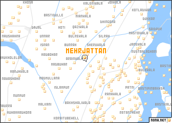 map of Mehr Jattān