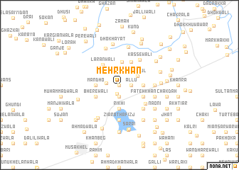 map of Mehr Khān