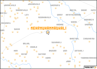 map of Mehr Muhammadwāli