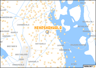 map of Mehr Shāhwāla