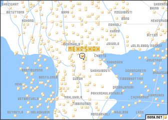 map of Mehr Shāh