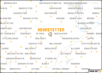 map of Mehrstetten