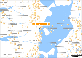 map of Mehrūwāla