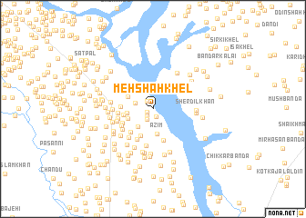 map of Meh Shāh Khel