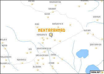 map of Mehtar Aḩmad