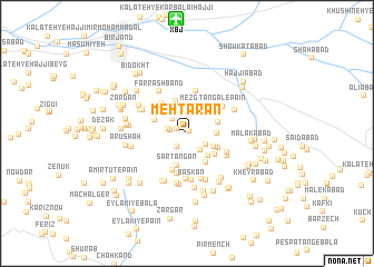 map of Mehtarān