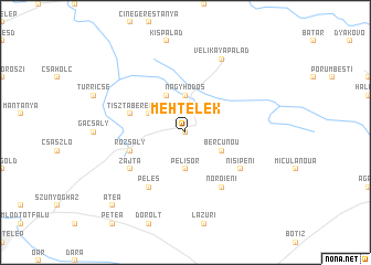map of Méhtelek