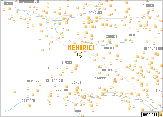 map of Mehurići