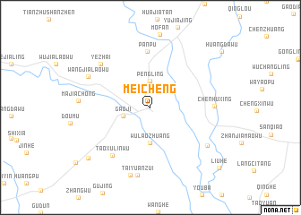 map of Meicheng