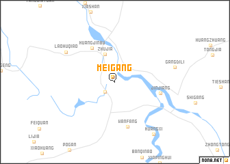 map of Meigang