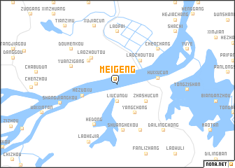 map of Meigeng