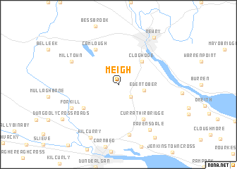 map of Meigh