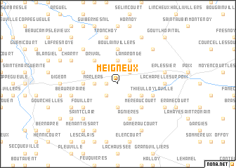 map of Meigneux