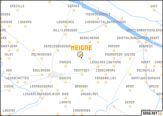 map of Meigné