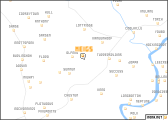 map of Meigs