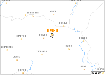 map of Meihu