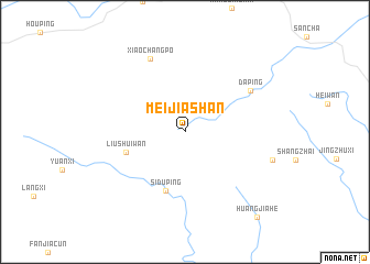 map of Meijiashan