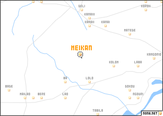 map of Meikan