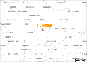 map of Meilhards