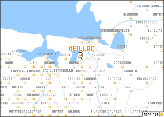 map of Méillac