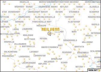 map of Meilvenn