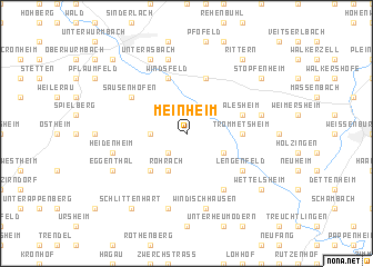 map of Meinheim