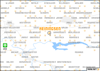 map of Meiningsen