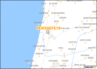 map of Meʼir Shefeya