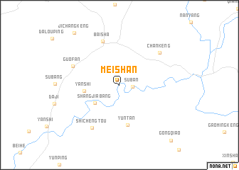 map of Meishan
