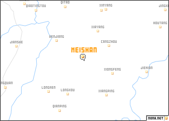 map of Meishan