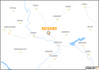 map of Meishan
