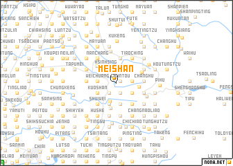 map of Mei-shan