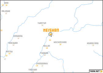 map of Mei-shan