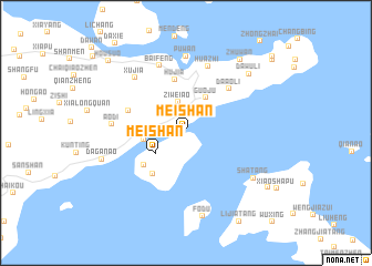 map of Meishan